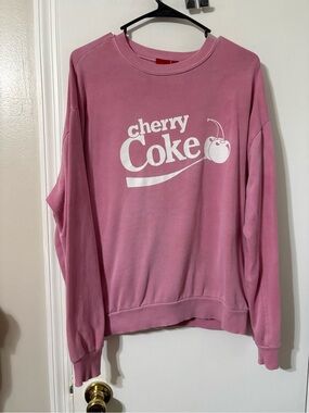 Vintage Cherry Coke Pink Sweatshirt Small